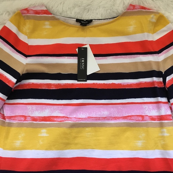 NWT multicolored Isaac Mizrahi top - Picture 3 of 8